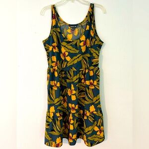 Toad&Co Crusher Tiered Dress Size M Orchid Floral Print